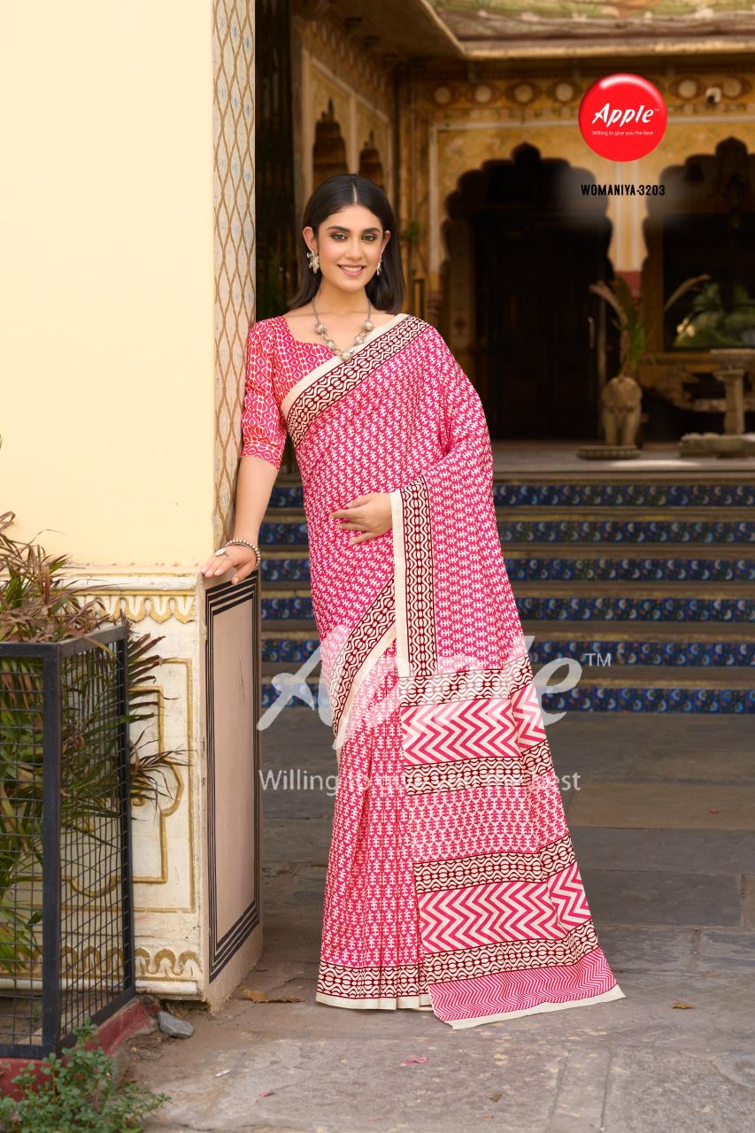 Apple Womaniya 32 Bhagalpuri Silk Printed Saree Collection