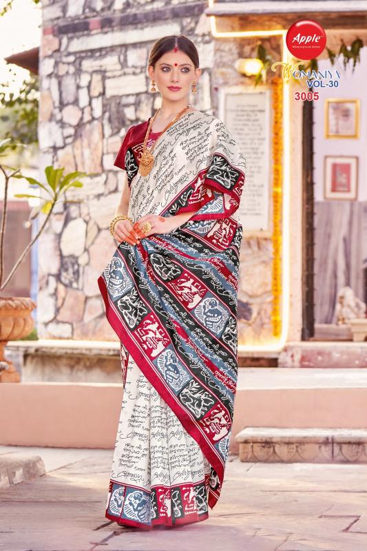 Apple Womaniya Vol 30 Silk Printed Saree Collection