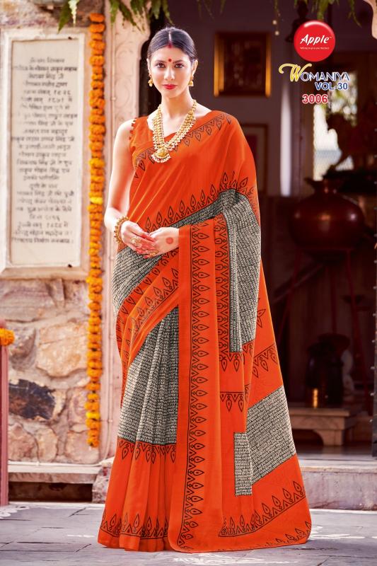 Apple Womaniya Vol 30 Silk Printed Saree Collection