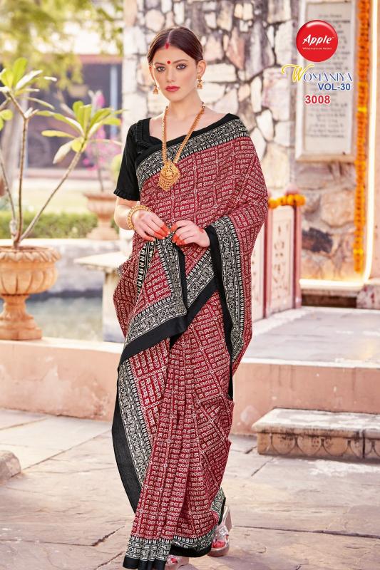 Apple Womaniya Vol 30 Silk Printed Saree Collection