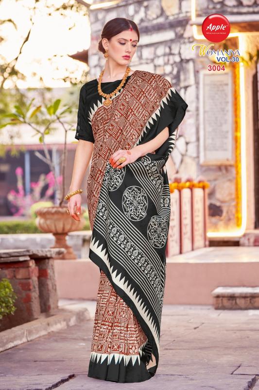 Apple Womaniya Vol 30 Silk Printed Saree Collection