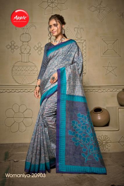 Apple Womniya Vol 20 New Styles Bhagalpuri Silk Saree Collection