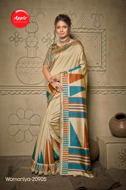 Apple Womniya Vol 20 New Styles Bhagalpuri Silk Saree Collection