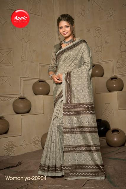 Apple Womniya Vol 20 New Styles Bhagalpuri Silk Saree Collection