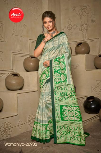 Apple Womniya Vol 20 New Styles Bhagalpuri Silk Saree Collection