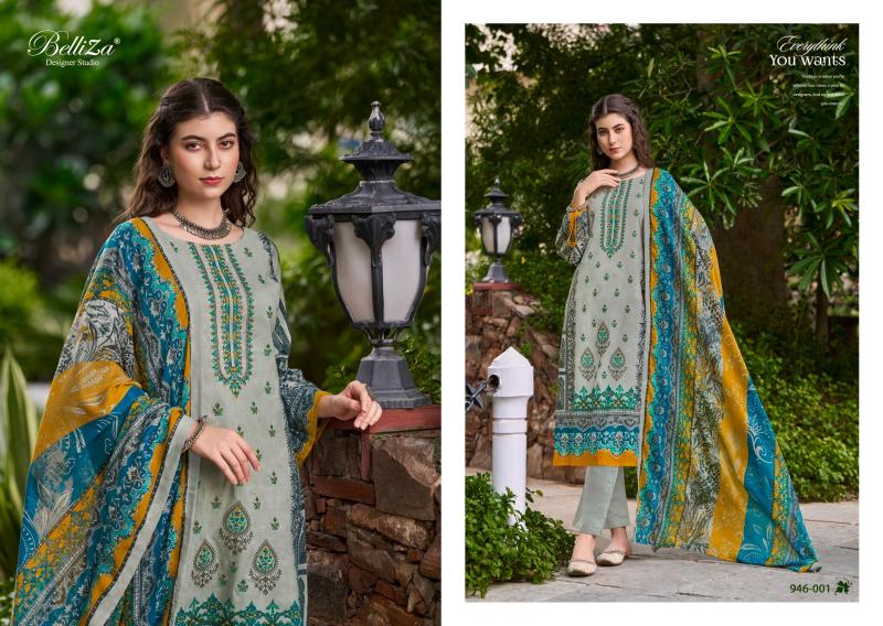 Belliza Bin Saeed Vol 5 Cotton Digital Printed Dress Material