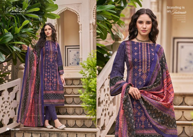 Belliza Bin Saeed Vol 5 Cotton Digital Printed Dress Material