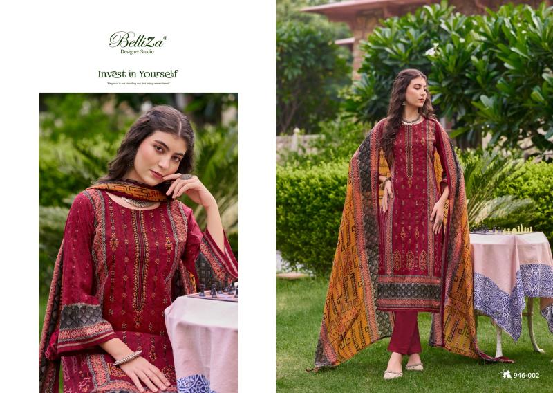 Belliza Bin Saeed Vol 5 Cotton Digital Printed Dress Material