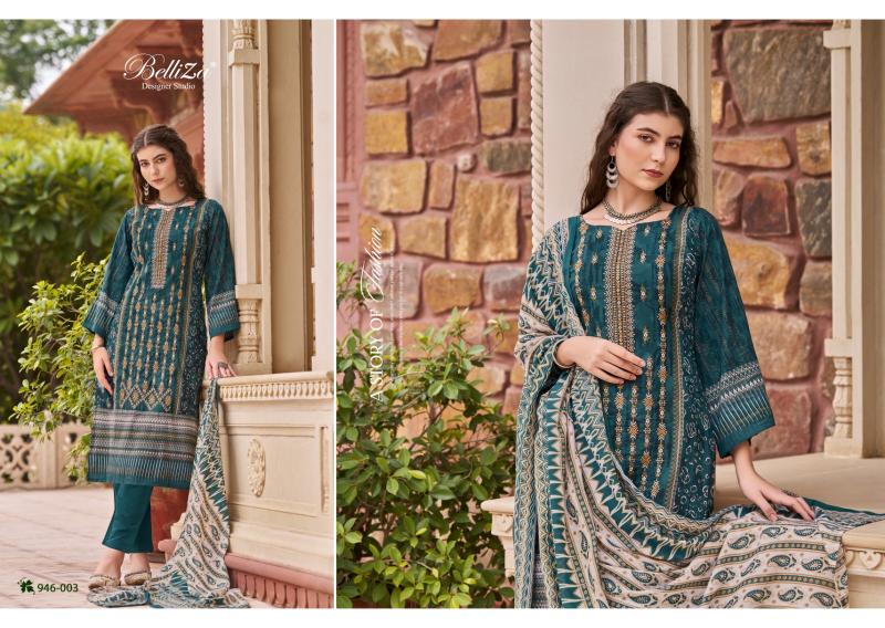 Belliza Bin Saeed Vol 5 Cotton Digital Printed Dress Material