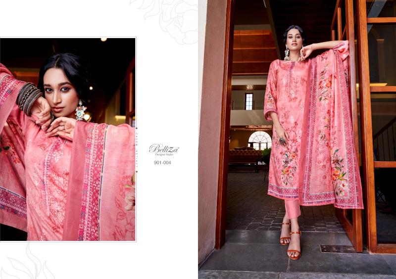 Belliza Naazia Cotton Digital Printed Dress Material Collection