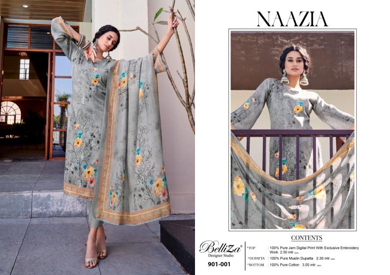 Belliza Naazia Cotton Digital Printed Dress Material Collection