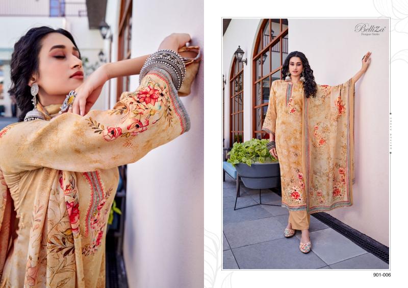 Belliza Naazia Cotton Digital Printed Dress Material Collection