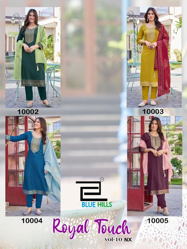 Blue Hills Royal Touch Vol 10 Nx Rayon Kurti Bottom With Dupatta