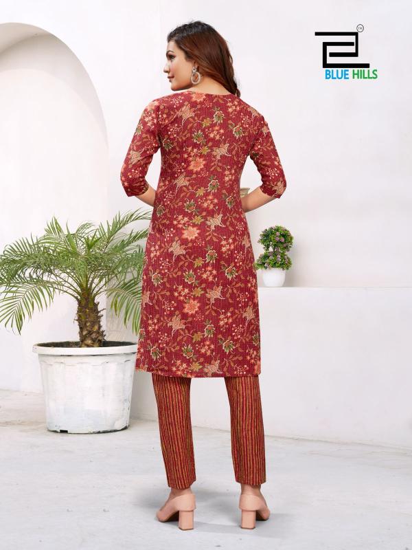 Blue Hills Sameera Cotton Cambric Kurti With Botttom Collection