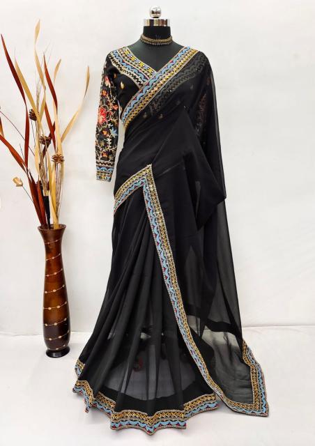 Bt 1162 Beatutiful Facny Designer Georgette Saree Collection