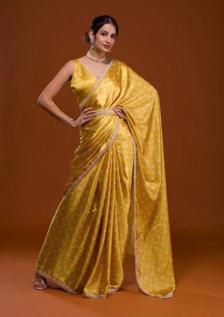 Bt 4002 Beautiful Designer Japan Satin Saree Collection