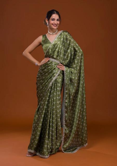 Bt 4002 Beautiful Designer Japan Satin Saree Collection