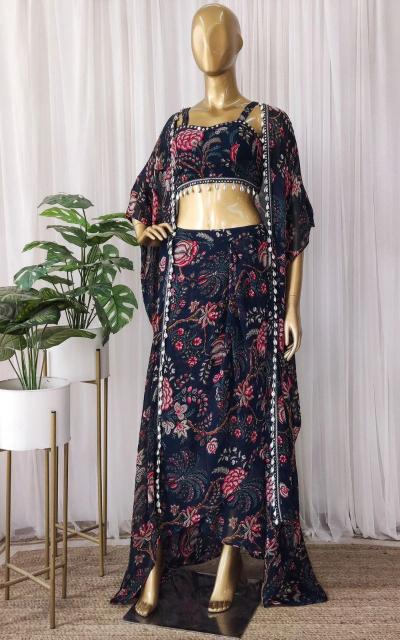 Bt Viddhi Party Wear Shrug With Sharara Collection