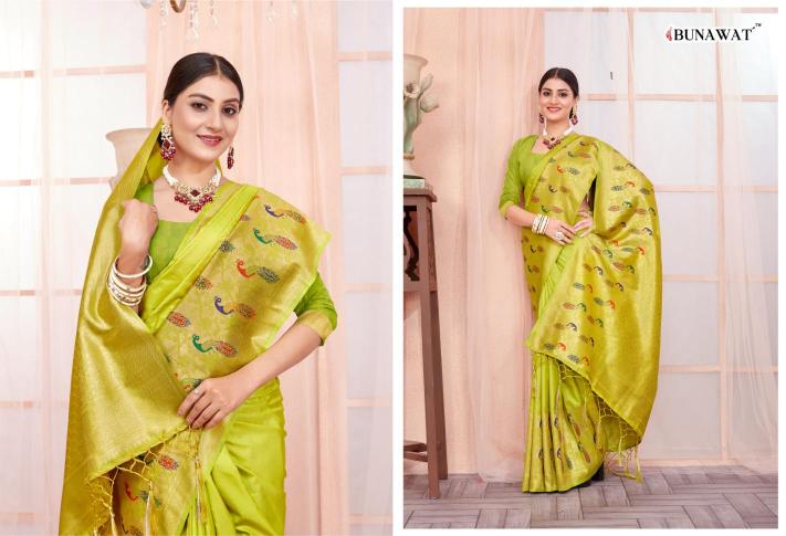 Bunawat Kashvika Paithani Silk Wedding Saree Collection