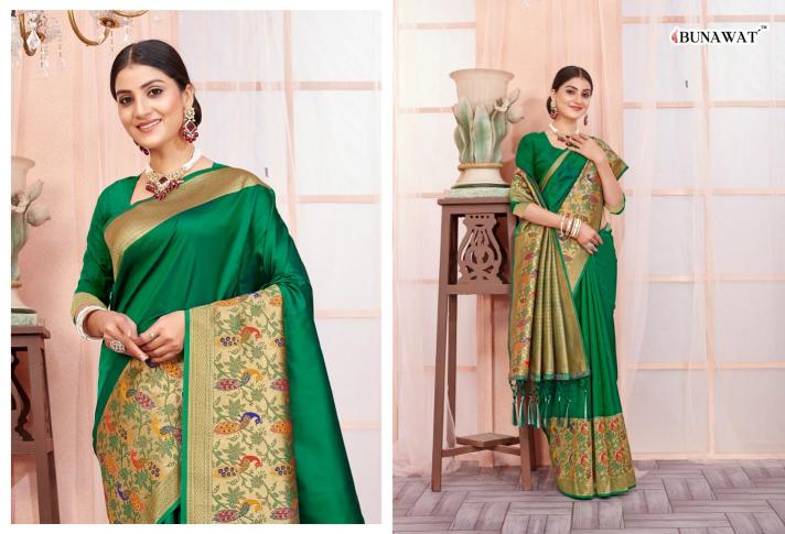 Bunawat Kashvika Paithani Silk Wedding Saree Collection