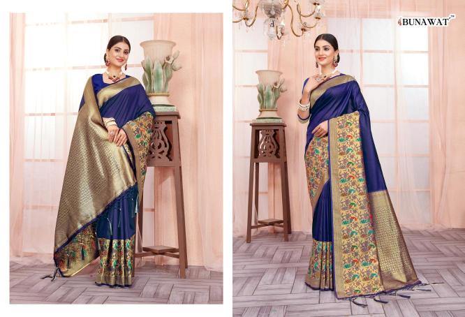 Bunawat Kashvika Paithani Silk Wedding Saree Collection