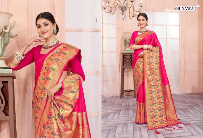 Bunawat Kashvika Paithani Silk Wedding Saree Collection