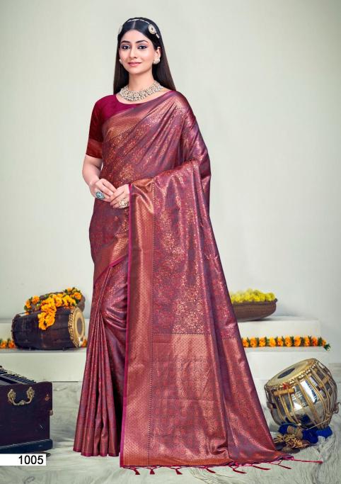 Bunawat Rajwadi Vol 08 Designer Banarasi Silk Saree Collection