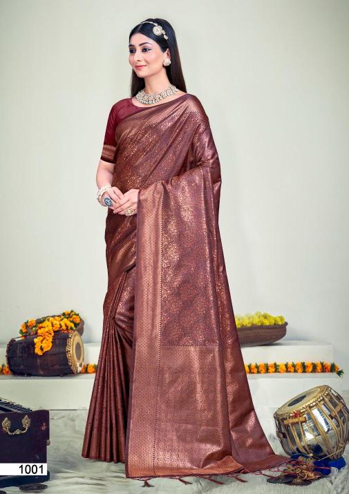 Bunawat Rajwadi Vol 08 Designer Banarasi Silk Saree Collection