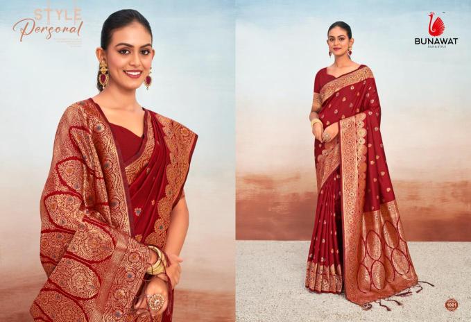 Bunawat Vanshika Silk Party Wear Saree Collection