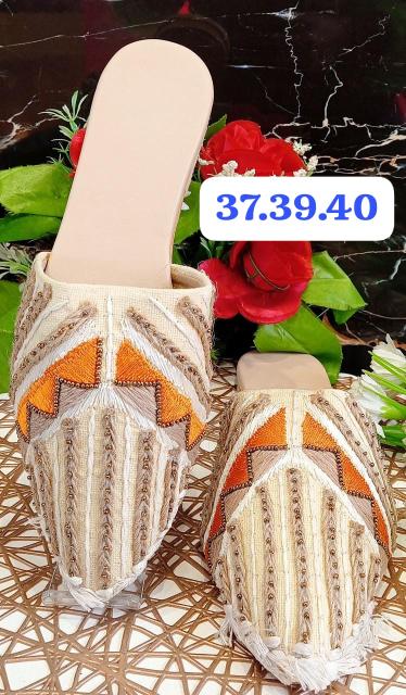 Embroidered Flat Mules Summer Collection