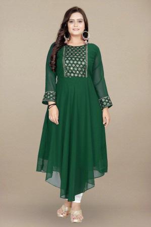 Falak Vol 4 Georgette Fancy Embroidered Kurti Collection