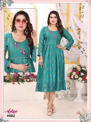 Fashion Talk Adaa Vol 2 Rayon Kurti Collection