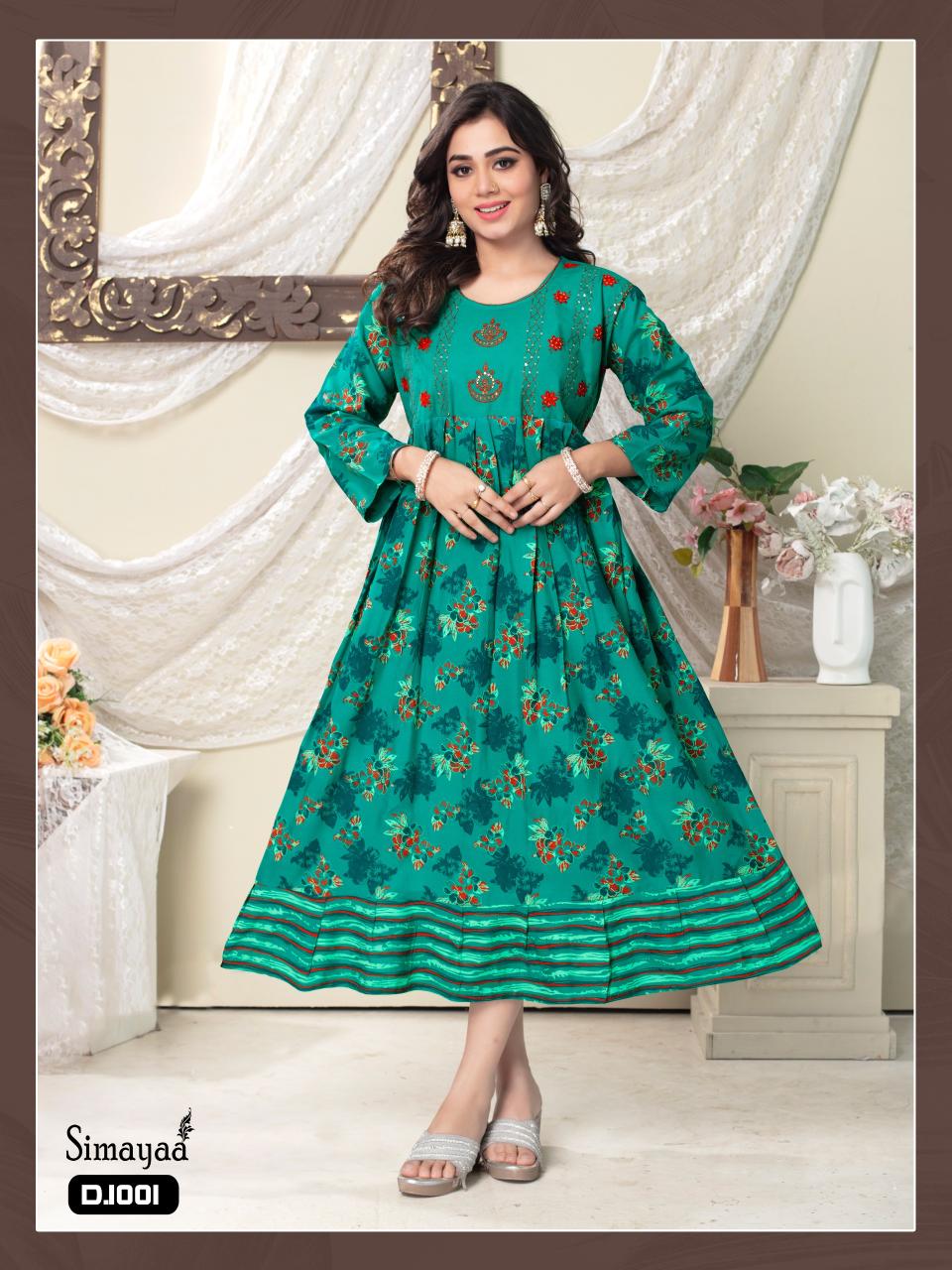 Fashion Talk Simayaa Foil Printed Kurti Collection