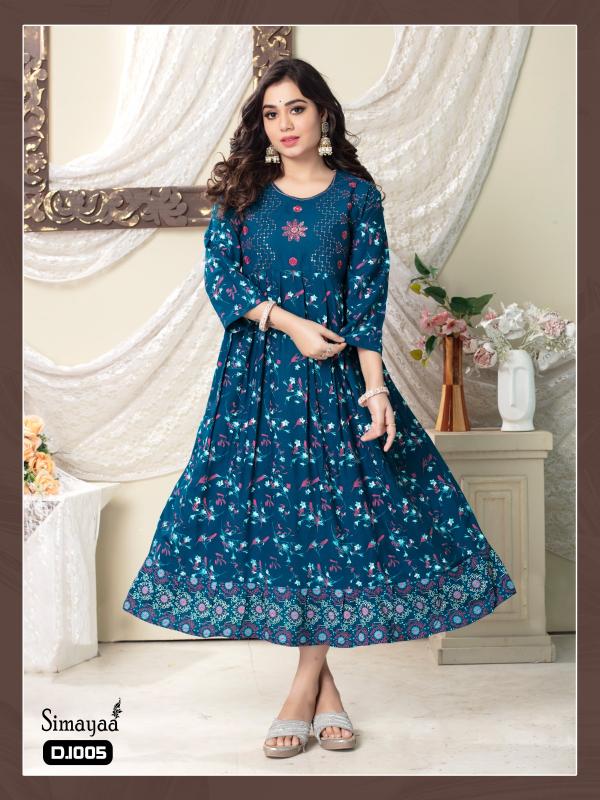 Fashion Talk Simayaa Foil Printed Kurti Collection