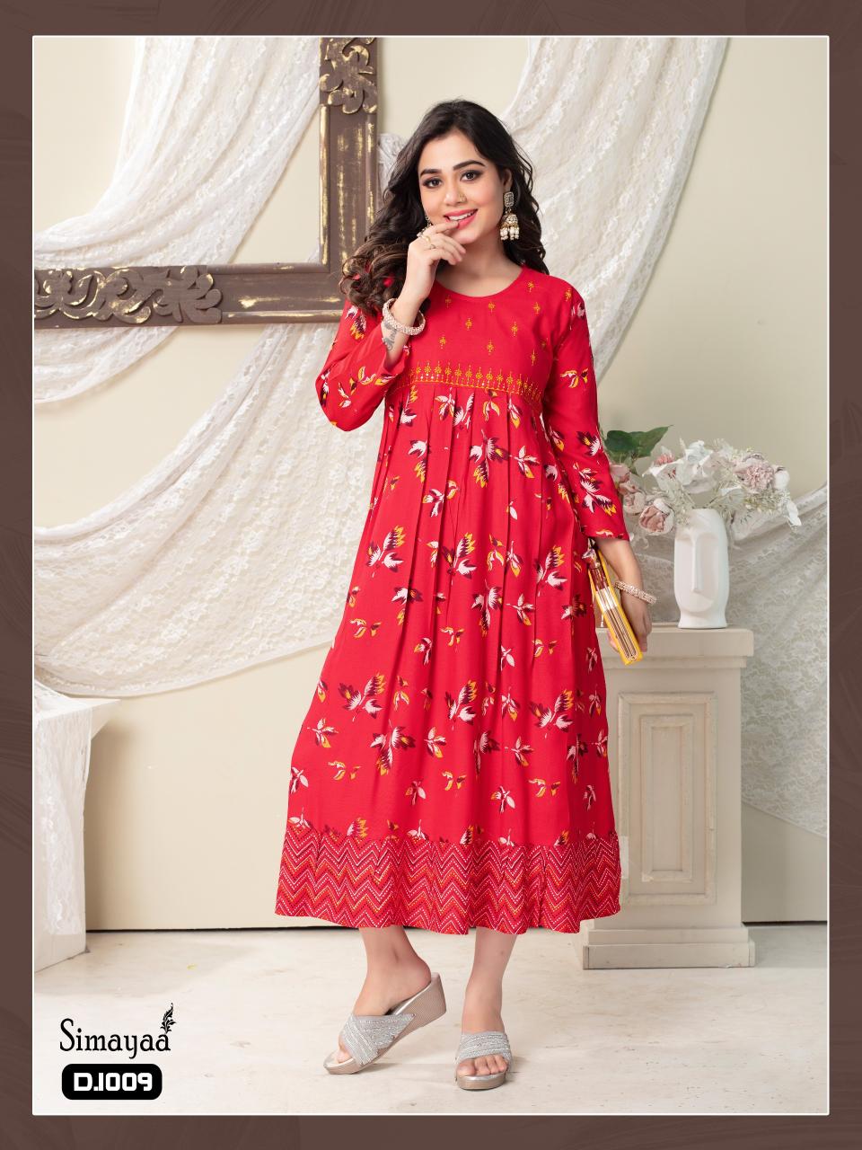 Fashion Talk Simayaa Foil Printed Kurti Collection