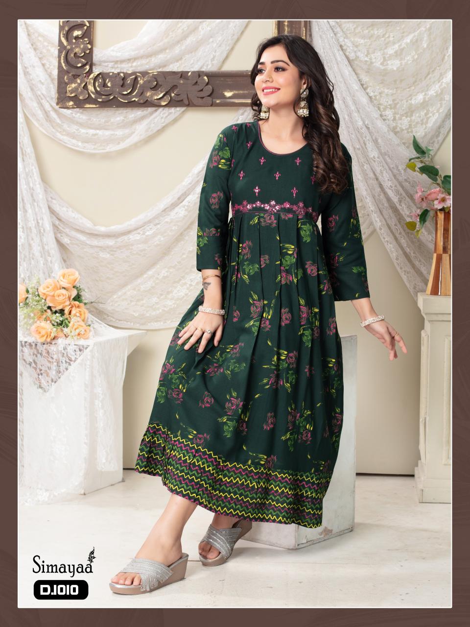 Fashion Talk Simayaa Foil Printed Kurti Collection