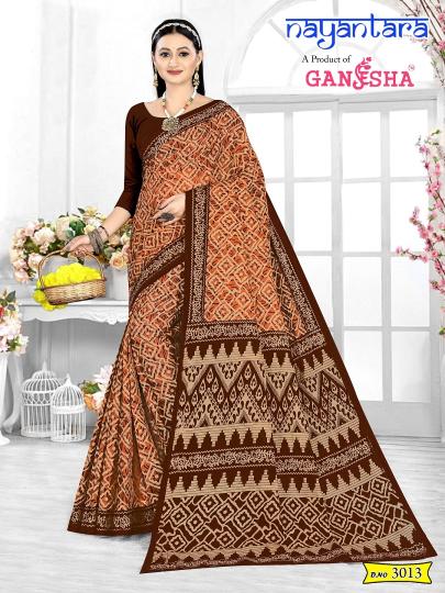 Ganesha Nayantara Vol 3 Cotton Printed Saree Collection