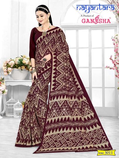 Ganesha Nayantara Vol 3 Cotton Printed Saree Collection