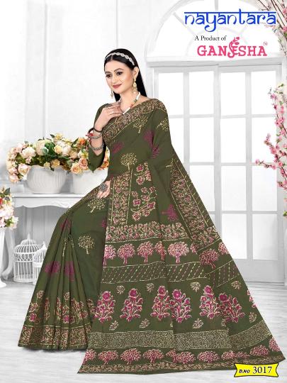 Ganesha Nayantara Vol 3 Cotton Printed Saree Collection