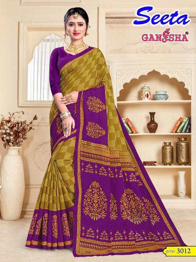 Ganesha Seeta Vol 3 Cotton Printed Saree Collection