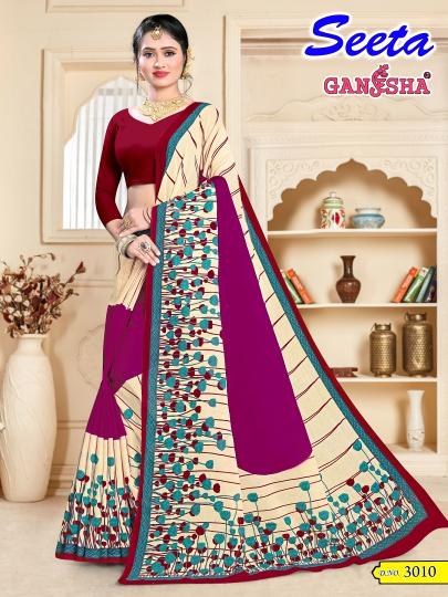 Ganesha Seeta Vol 3 Cotton Printed Saree Collection