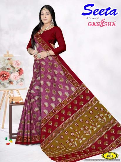 Ganesha Seeta Vol 4 Cotton Printed Saree Collection