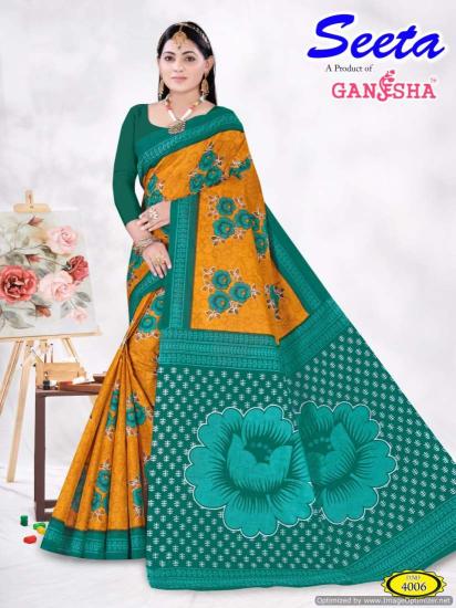 Ganesha Seeta Vol 4 Cotton Printed Saree Collection