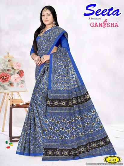 Ganesha Seeta Vol 4 Cotton Printed Saree Collection