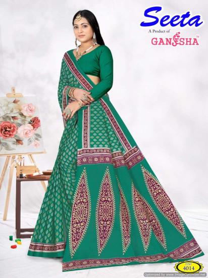 Ganesha Seeta Vol 4 Cotton Printed Saree Collection