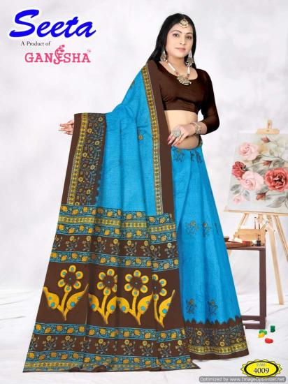 Ganesha Seeta Vol 4 Cotton Printed Saree Collection