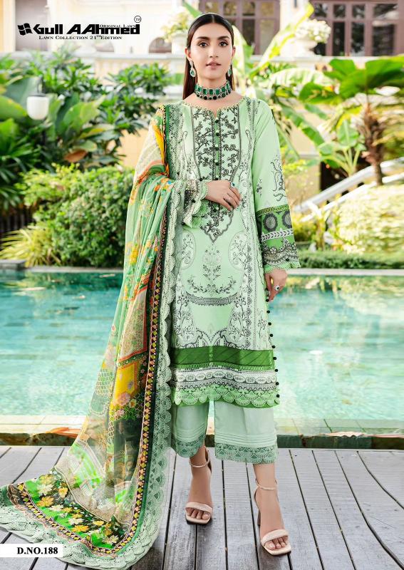 Gull A Ahmed Lawn Vol 21 Lawn Cotton Dress Material