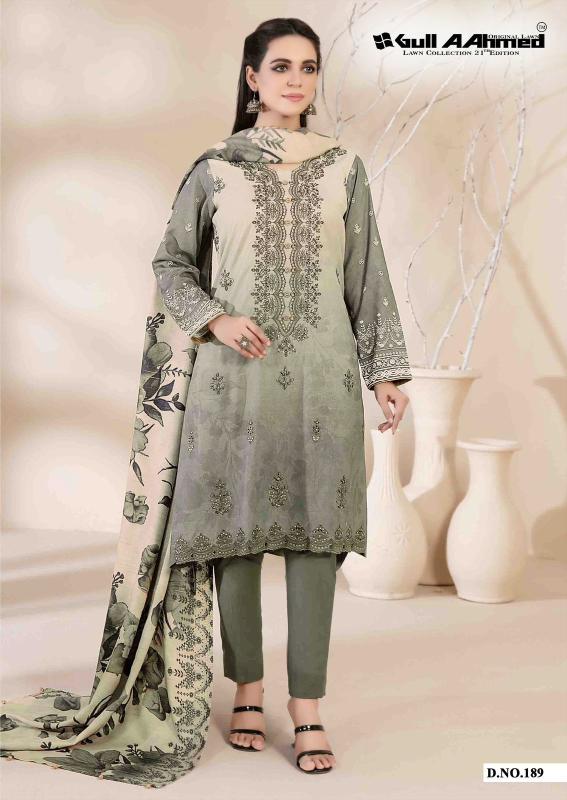 Gull A Ahmed Lawn Vol 21 Lawn Cotton Dress Material