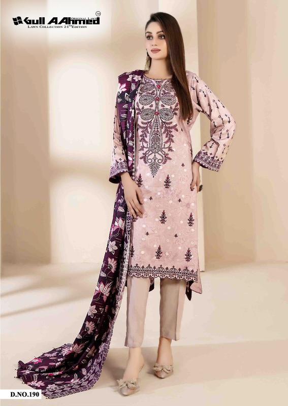 Gull A Ahmed Lawn Vol 21 Lawn Cotton Dress Material