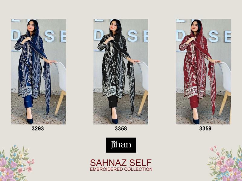 Jihan Sahnaz Self Chiffon Dupatta